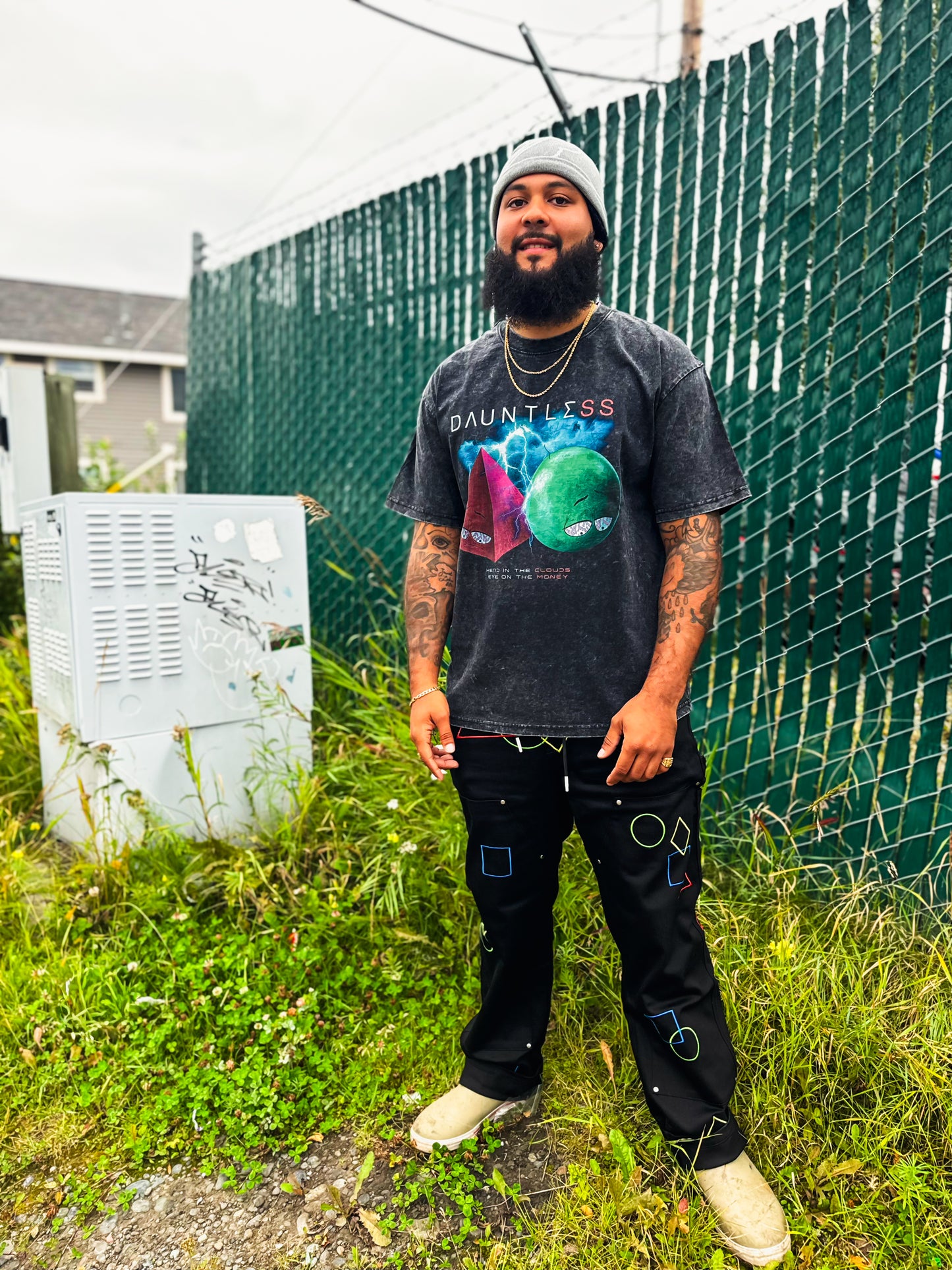 VINTAGE SHAPE TEE (RED/GRN)